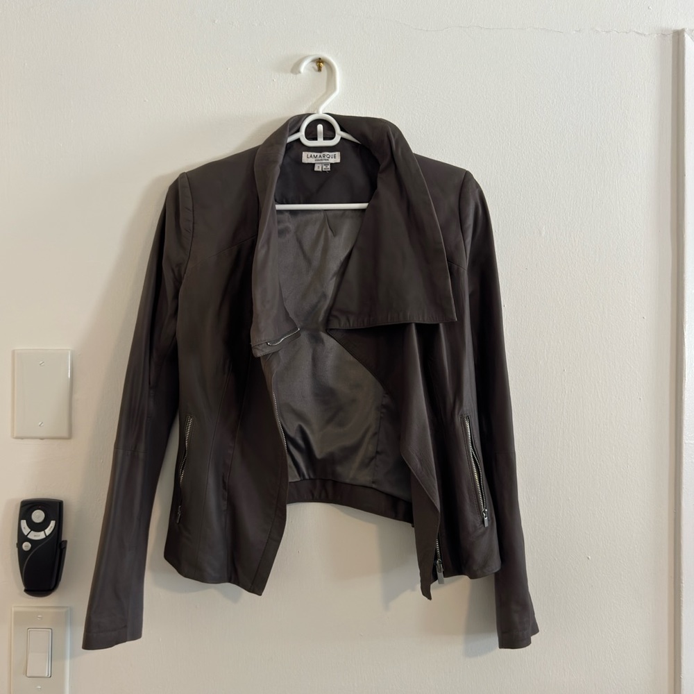Lamarque Leather Jacket Size Small - image 1
